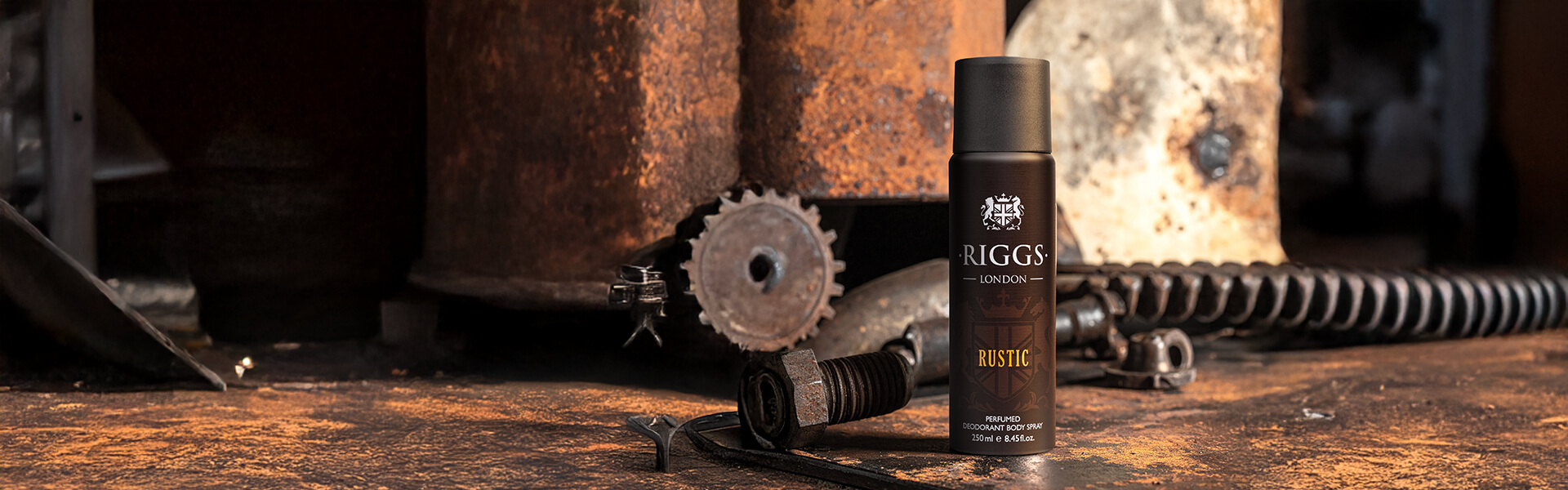 Rustic body spray classic mood shot desktop
